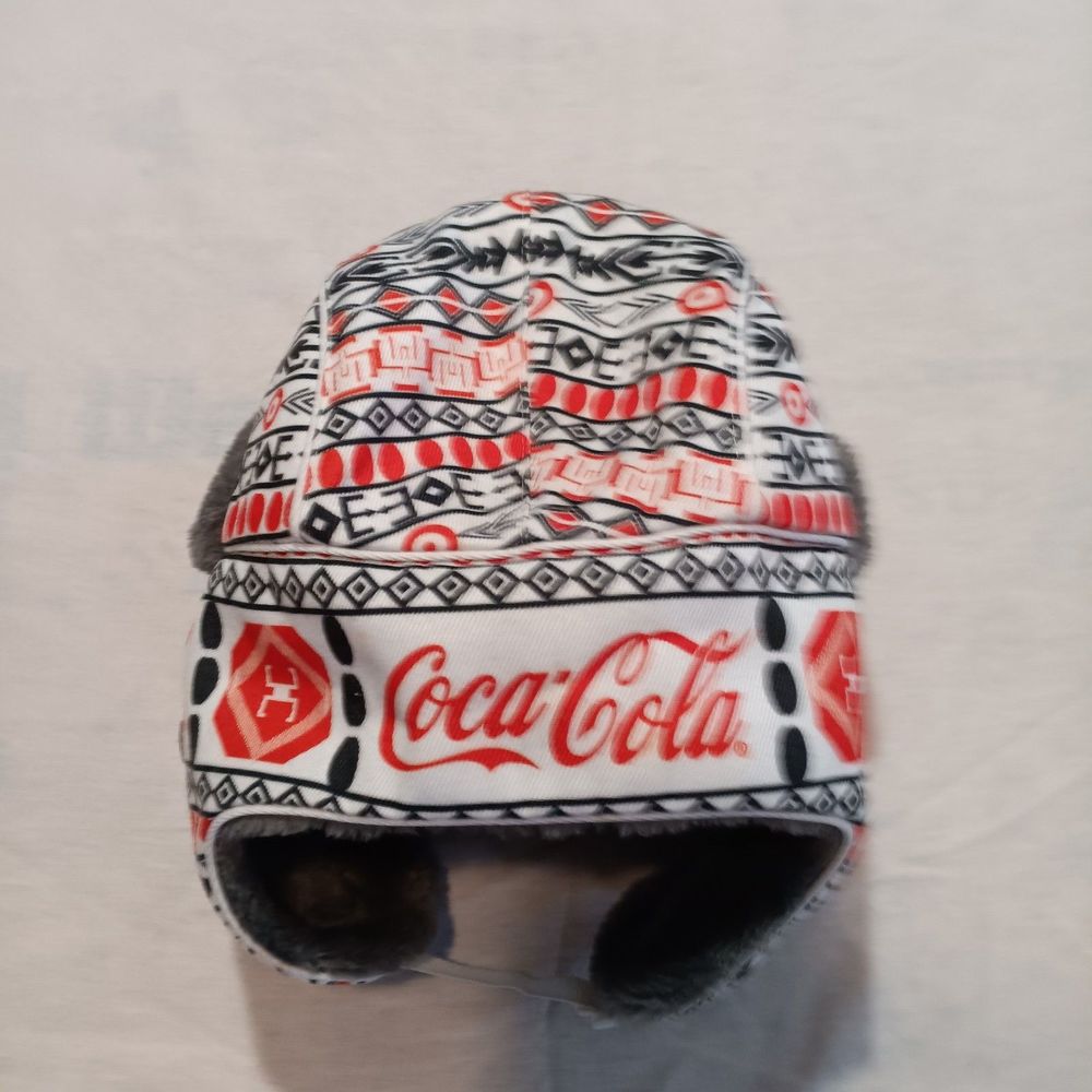 Coca Cola Trapper Hat K Products  One Size Winterwear - Picture 2 of 4